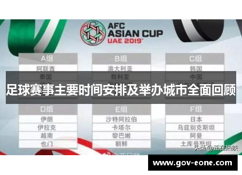 足球赛事主要时间安排及举办城市全面回顾